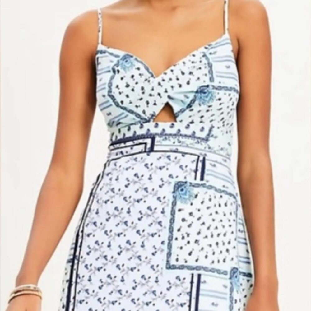 LOFT patchwork dress size 00